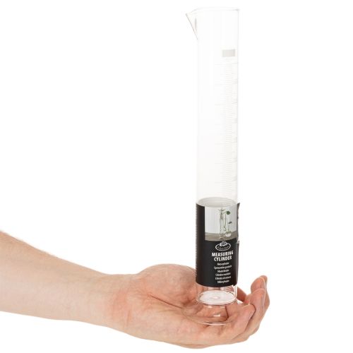 Messzylinder aus Glas mit Sockel, 250 ml, 30 cm hoch | Floristik21.de