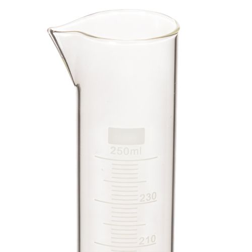 Messzylinder aus Glas mit Sockel, 250 ml, 30 cm hoch | Floristik21.de