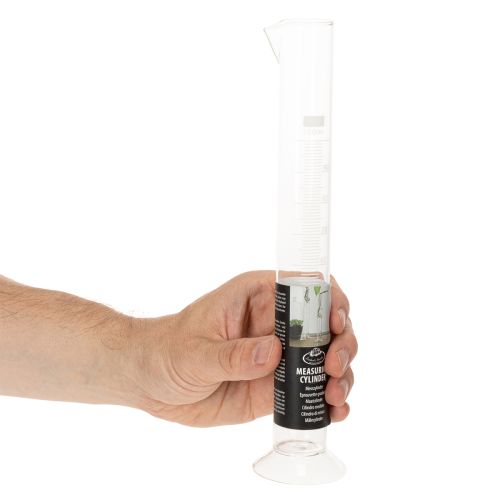 Messzylinder Glas mit Sockel und Skala 100 ml Höhe 25 cm | Floristik21.de