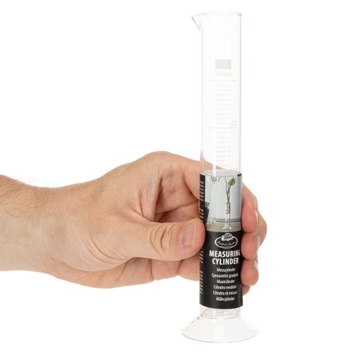 Glaszylinder mit Sockel, 50 ml, 20 cm, transparent, Innenbereich | Floristik21.de