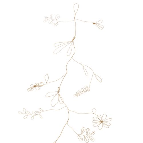 Artikel Metall Girlande Draht Blumen 110cm für Floristik und Wanddekoration