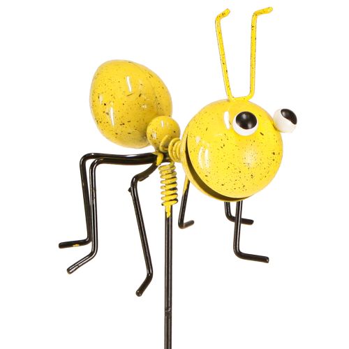Floristik21 Metall Deko Ameise am Stab – Bunte Gartendeko 46cm, Set mit 4 Varianten