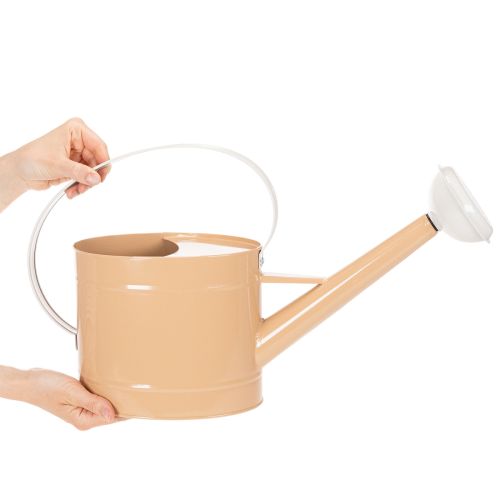 Metall Deko Gießkanne Vintage Look Hellbraun 52,5cm - Pflanzkanne für Tischdeko & Sommerdeko | Floristik21.de