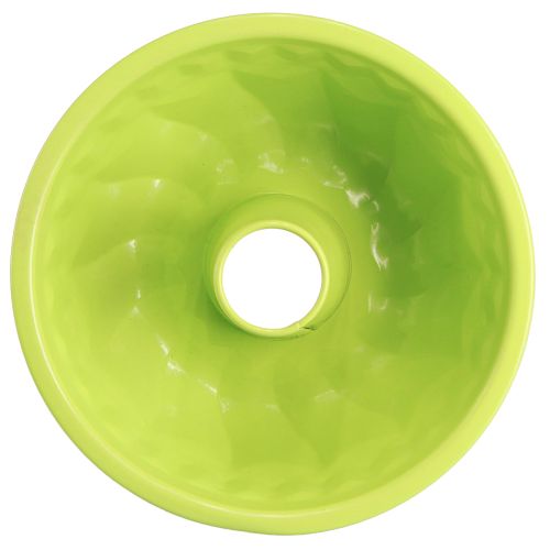 Artikel Metall Deko Gugelhupf Kuchenform Apfelgrün Ø23cm H12cm dekorative Blumenarrangements