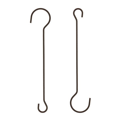 Metall Haken 15cm Braun 12St