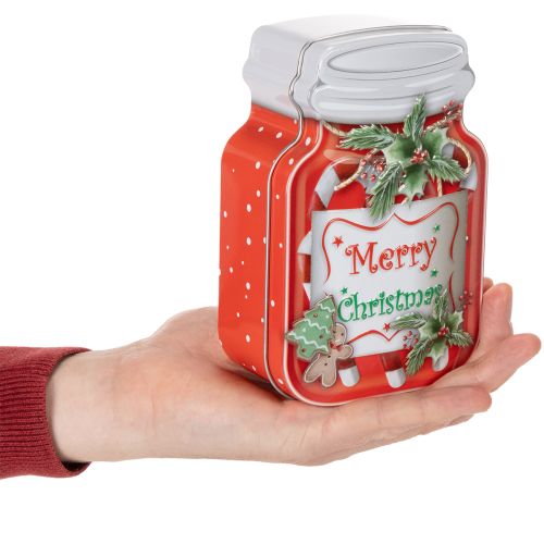 Set Metalldosen Keksdose Weihnachtsmotive 15 cm Bunt 2 Stück | Floristik21.de