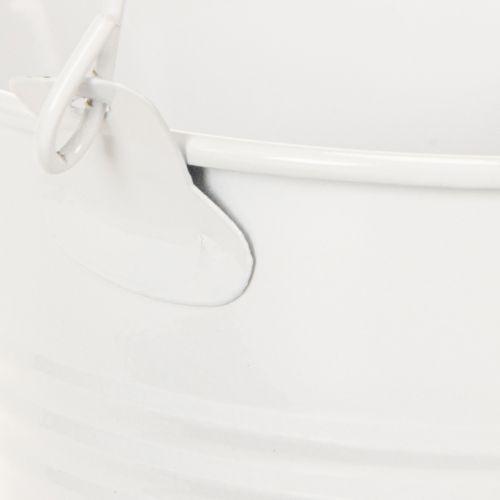 Metalleimer Weiß Ø12cm H10cm 8
