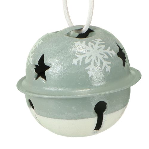 Artikel Weihnachtsglocken Metall Mint Beige Ø3cm Set 16 Stück für Adventsdeko