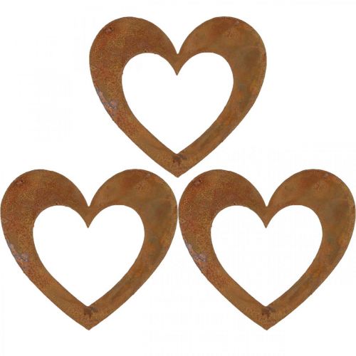 Herz Rost Gartendeko Metallherz 10cm 12St Herz Rost Gartendeko Metallherz 10cm 12St