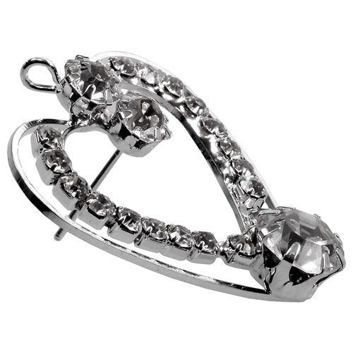 Metallherzen Silber 3cm 6St