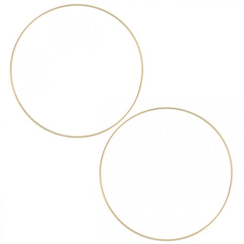 Artikel Metallring Dekoring Scandi Ring Deko Loop Golden Ø25cm 4St