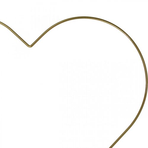 Artikel Metallring Herzform, Hängedeko Metall Deko Loop Gold 32,5cm 4 St