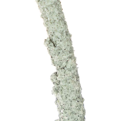 Dekoring Metall grau-grün Ø 36 cm auf Holzsockel mit Baumrinde H 52 cm | Floristik21.de