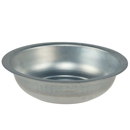 Metallschale Used Look Schale Silbern Metall Ø31,5cm H8cm einkaufen | Floristik21.de