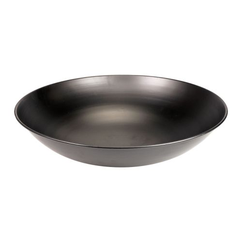 Dekoschale Metall Schwarz Rund Metallschale mit Fuß Ø40cm