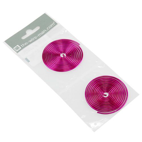 Floristik21 Metallschnecke Pink 2mm 120cm