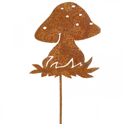 Metallstecker Fliegenpilz Herbstdeko Pilzdeko Edelrost 42cm Metallstecker Fliegenpilz Herbstdeko Pilzdeko Edelrost 42cm
