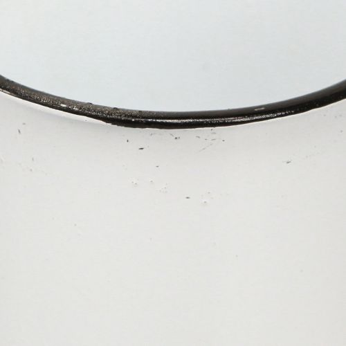 Artikel Stilvolle Metall Pflanztassen Weiß Schwarz 9cm - 4er Set