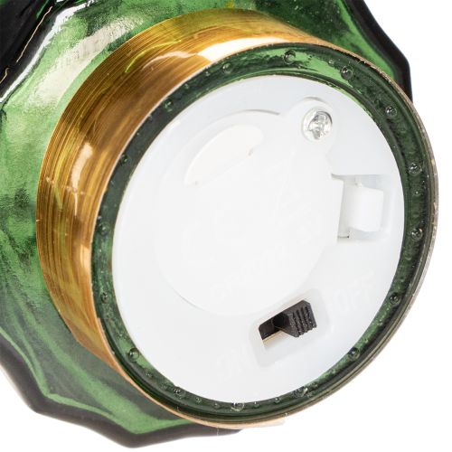 Glas-Tannenbaum mit LED, 13 cm, grün, 2er-Set, Innenbereich | Floristik21.de