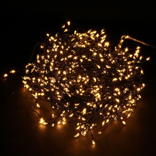 Floristik21 Micro LED Cluster Lichterkette Außen Innen 480 LED 3m Weihnachtsbeleuchtung