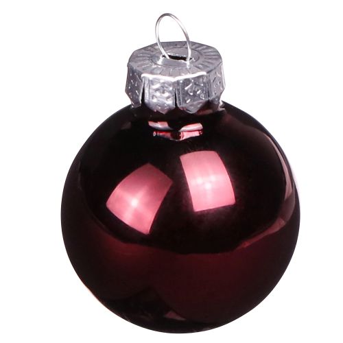 Artikel Mini Glaskugeln Weihnachten Berry Ø3cm Set - Festliche Baumkugeln, Dekokugeln 22 Stück