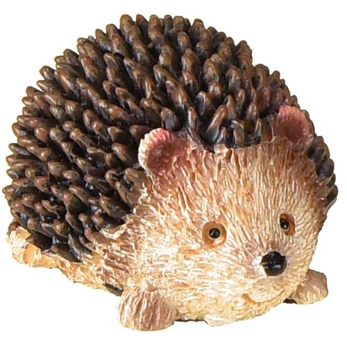 Handbemalte Mini Igel Dekofiguren 6er Set Herbst Tischdeko Polyresin