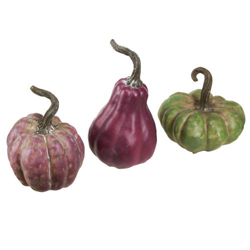 Artikel Mini Kürbis Deko Grün Berry Herbstdeko Sortiert 7,5/9/11cm 3 St