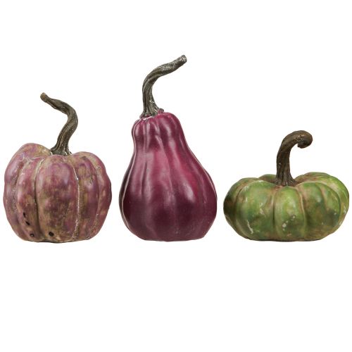 Artikel Mini Kürbis Deko Grün Berry Herbstdeko Sortiert 7,5/9/11cm 3 St