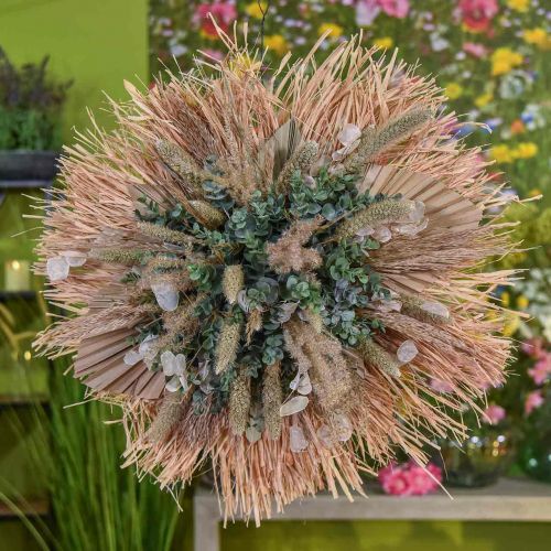 Mini-Palmspear, Trockenfloristik, Adventsdeko, Gedenktage Natur L33–34cm B7–9cm 4St