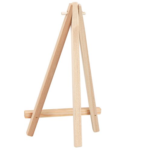 Artikel Mini Staffelei als Karten- und Bildhalter, Holz Natur, Set 6 Stück für Tischdeko und Events