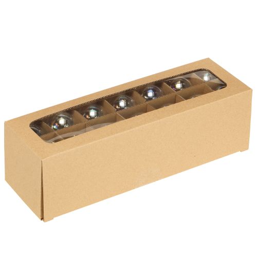 Artikel Irisierende Glas-Weihnachtskugeln 40mm 24er-Set für festliche Dekoration