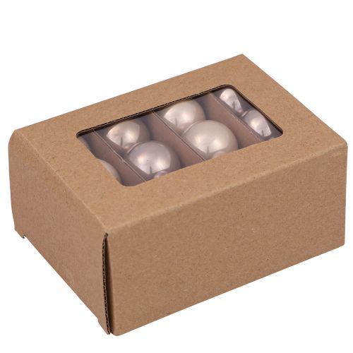 Artikel Mini Weihnachtskugeln Glas Baumkugeln Opal Ø3cm 22 Stück set, perfekt für dezente Weihnachtsdeko