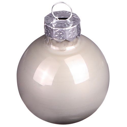 Mini Weihnachtskugeln Glas Grün Perlmuttgrau Ø3cm 22 St Weihnachtsschmuck | Floristik21.de