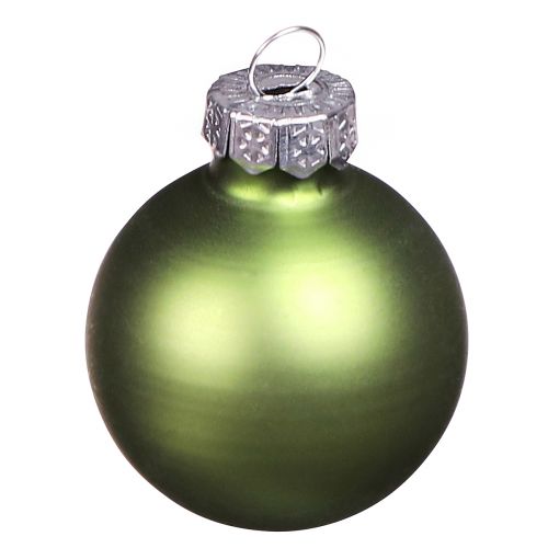 Artikel Mini Weihnachtskugeln Glas Hellgrün Mix Ø3cm 22 Stück - Vielseitiger Christbaumschmuck