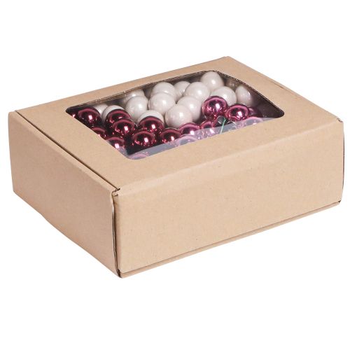 Artikel Mini Weihnachtskugeln am Draht Berry Mix Ø20mm 140 St - Festlicher Deko-Charme