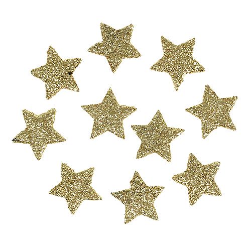 Mini Glitterstern Gold 2,5cm 96St