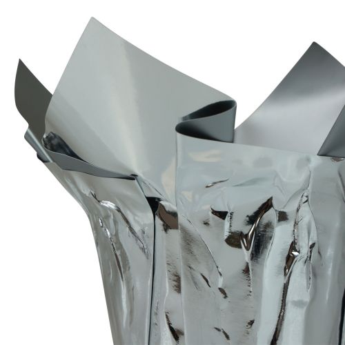Artikel Mini Übertopf Silber Geschenkverpackung Ø4,5cm H7cm 8 St