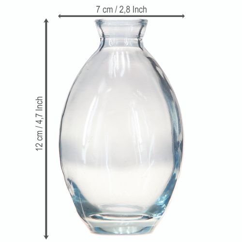 Artikel Minivasen Bauchig Glas Blau 12cm 6er-Set Dekovasen B2B