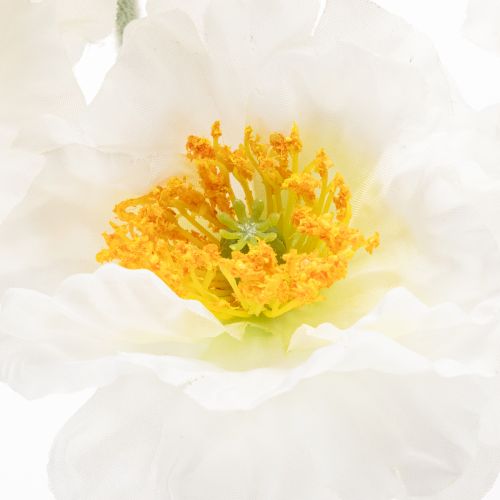 Kunstblume Mohn Weiß 78cm