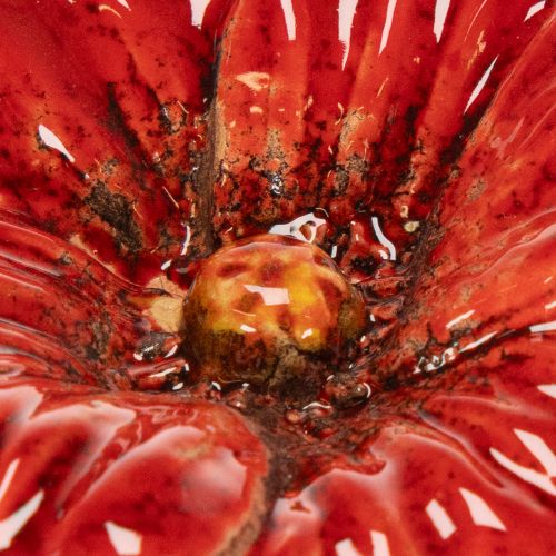 Artikel Keramik-Mohnblüten Gartenstecker 31cm Rot Wetterfest 6er-Set