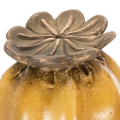 Artikel Gartenstecker Mohnkapsel Set 2 Stück Keramik 60 cm Höhe für Beet und Balkon