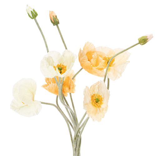 Kunstblume Mohnblüte Orange 95cm – Dekoration für Hochzeit und Eventgestaltung