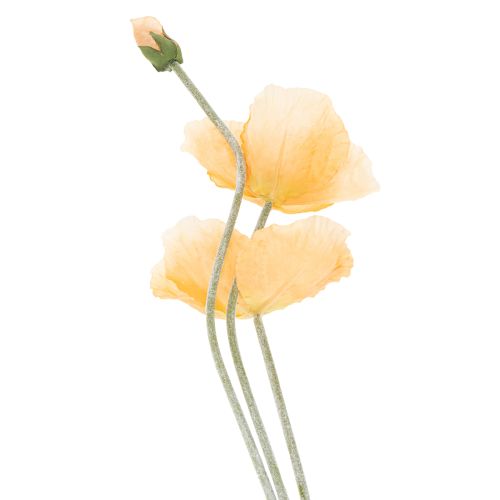 Artikel Kunstblume Mohnblüte Orange 95cm – Dekoration für Hochzeit und Eventgestaltung