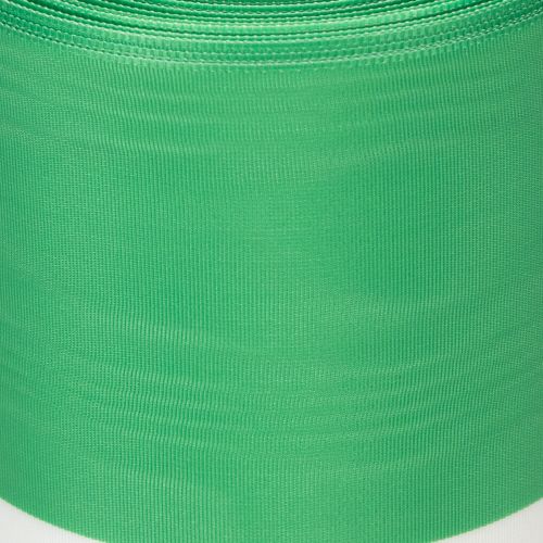 Moiré Kranzband grün-weiß 150mm, Dekorationsband, Schleifenband, Taft-Qualität 25m | Floristik21.de