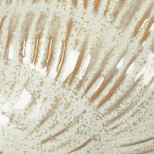 Artikel Keramikschale in Seeschneckenform 23cm Grün Braun für stilvolle Dekoration