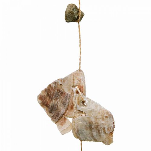 Artikel Muschelgirlande mit Steinen Natur 100cm