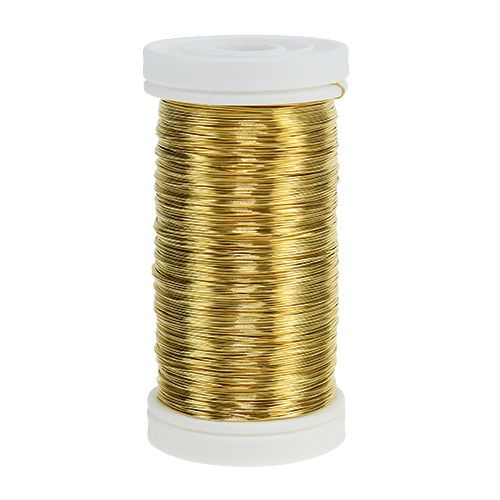 Floristik21 Myrtendraht Gold 0,30mm 100g