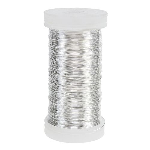 Floristik21 Myrtendraht Silber 0,30mm 100g