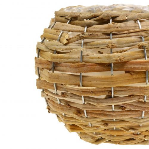 Korbkugel zum Bepflanzen Hellbraun Ø25cm