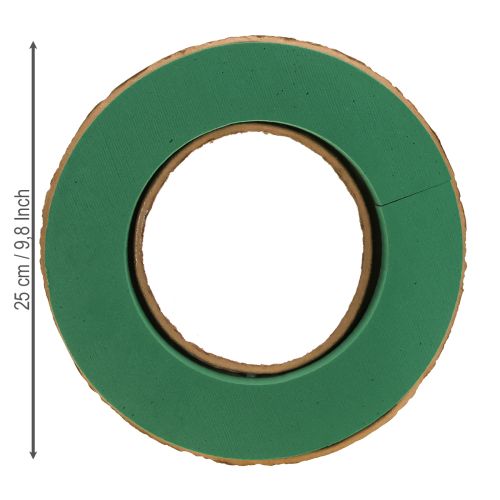 Floristik21 Nass-Steckschaum Kranzunterlage Karton Ø25cm 2er Set für Floristik und Trauerkränze
